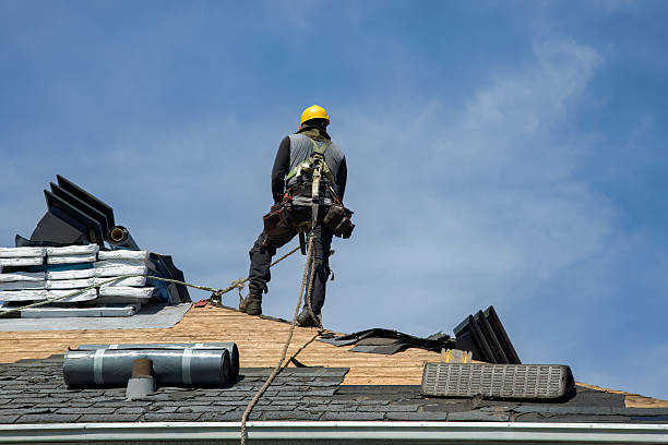 Professional Metal Roofing technician working in Holland, MA
